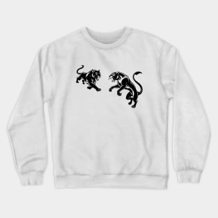 Two wild panthers Crewneck Sweatshirt